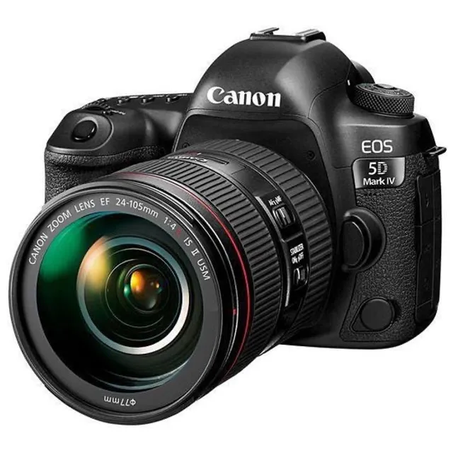 Câmera Digital Canon Eos 5D Mark Iv 30.4MP 3.2" Lente Ef 24-105mm Is II Usm