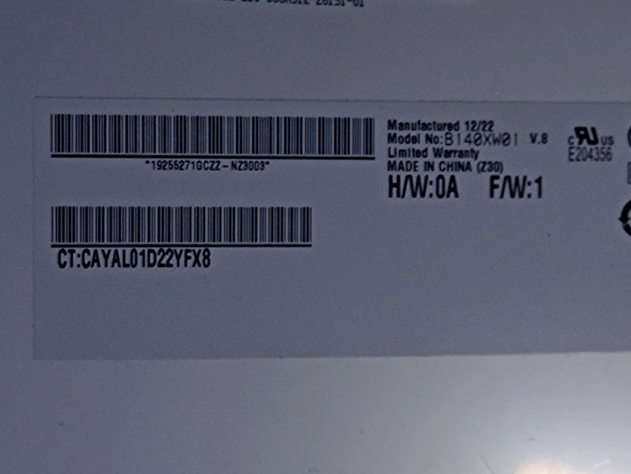 Tela display RoHS B140XW01 40p note CCE Win M3005 - Foto 3