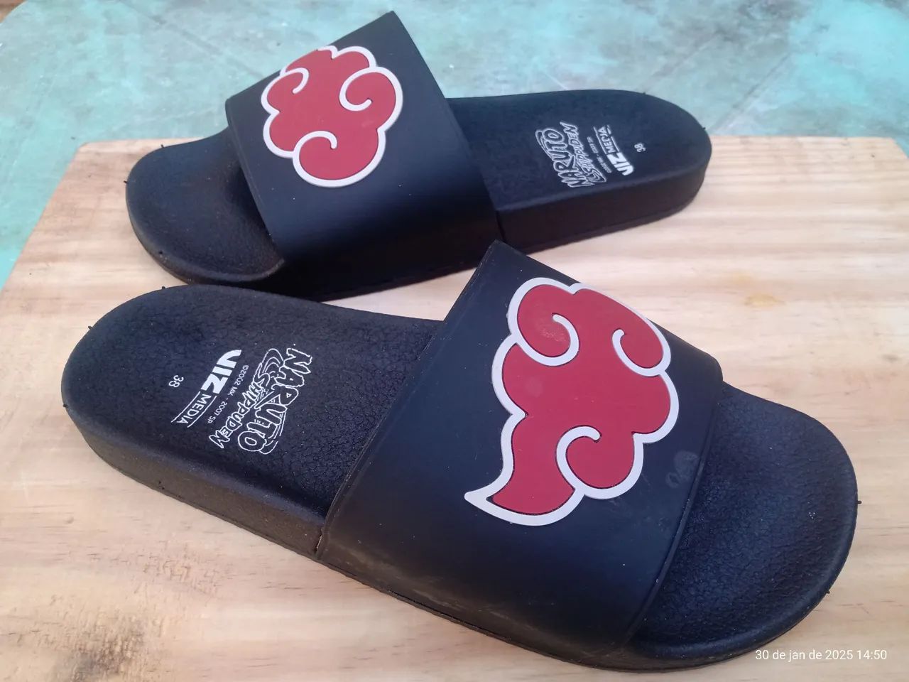 Chinelo Slider Akatsuki - Naruto 38/9 - Foto 2