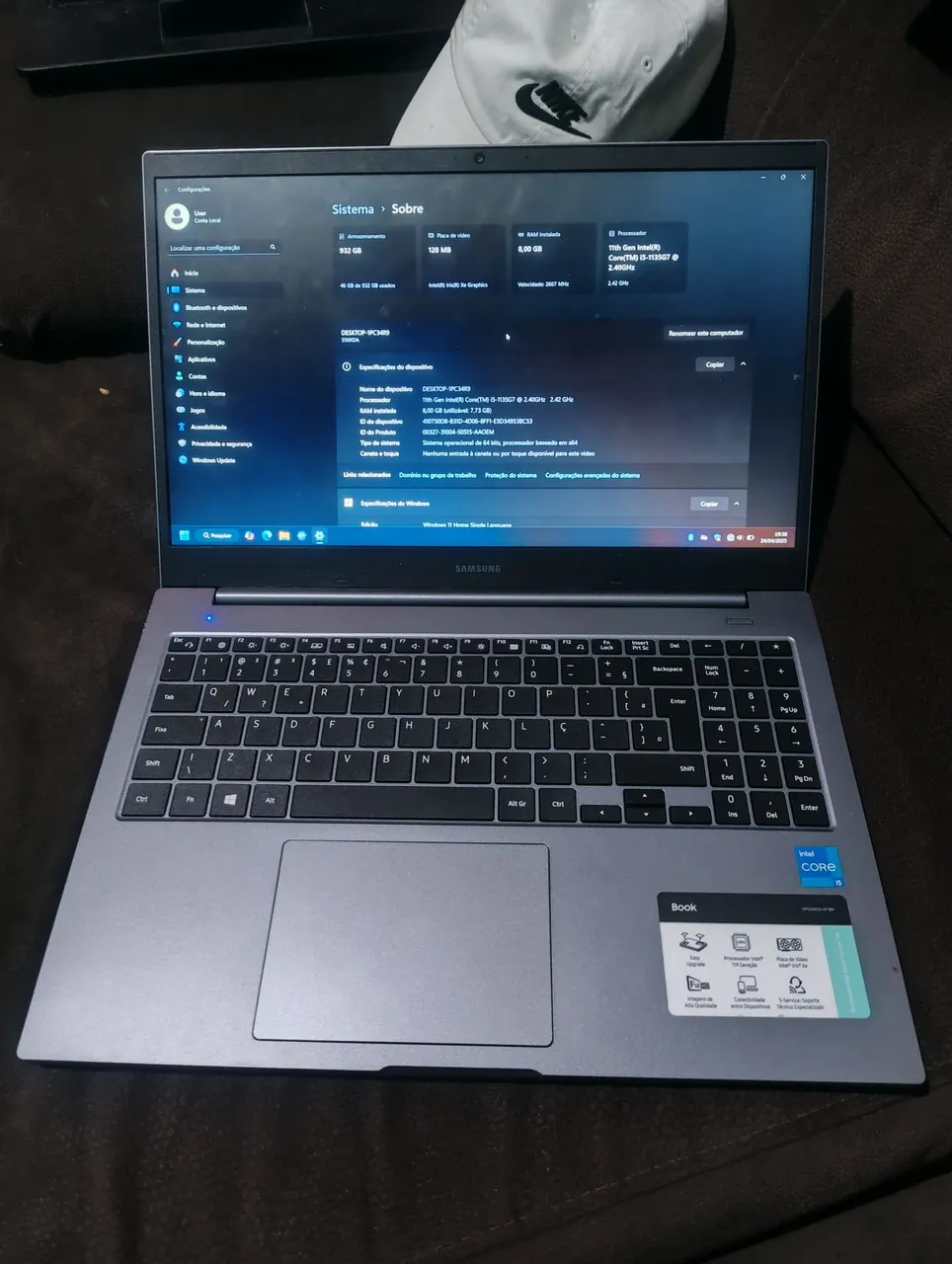 Notebook Samsung Book i5 11ª Geração