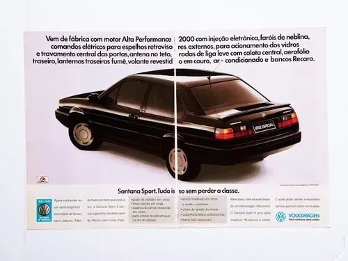 VW Santana ou Quantum - Propaganda original de revista de época - GLS, Sport, 2000 - Foto 2