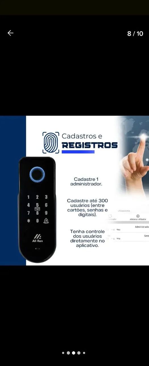 Fechadura digital eletrônica biometrica - Foto 5