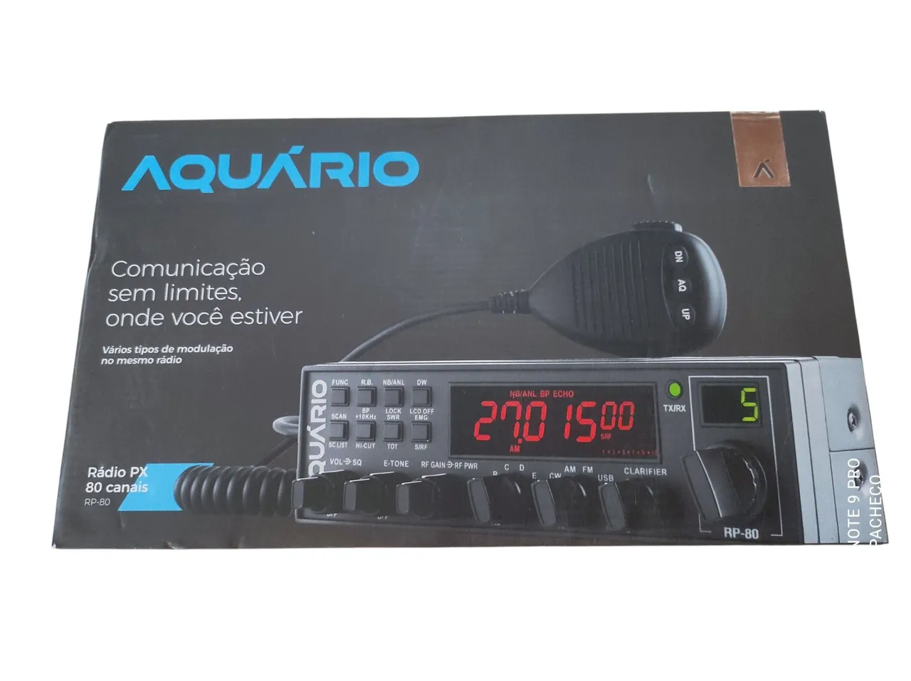 Rádio PX Aquário RP-80 80 Canais