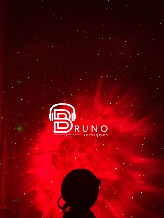 Projetor De Luz Noturna Galáxia Astronauta Luminaria Estrela - Foto 3
