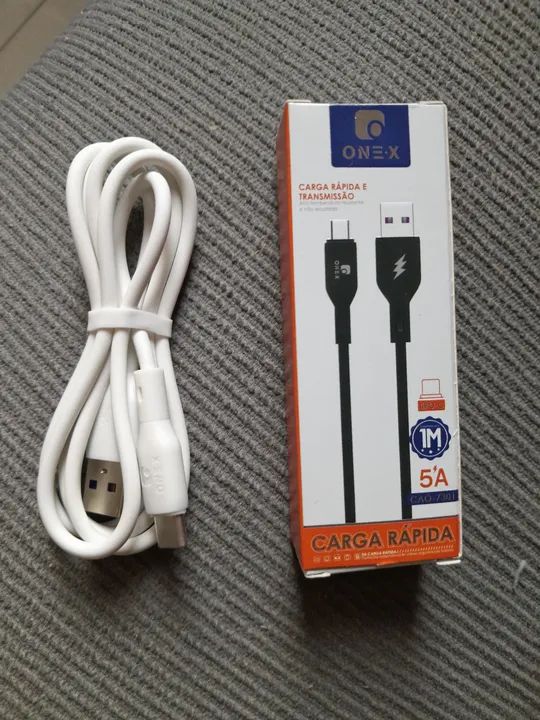 Cabo USB Tipo C Rápido 1 Metro 