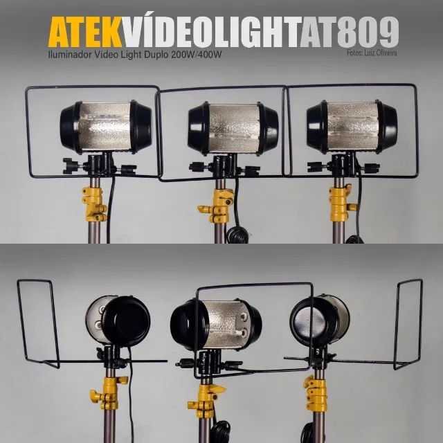 06 Refletores originais Atek para lâmpadas palito de bocal "R7s"(Halógena ou Led). - Foto 2