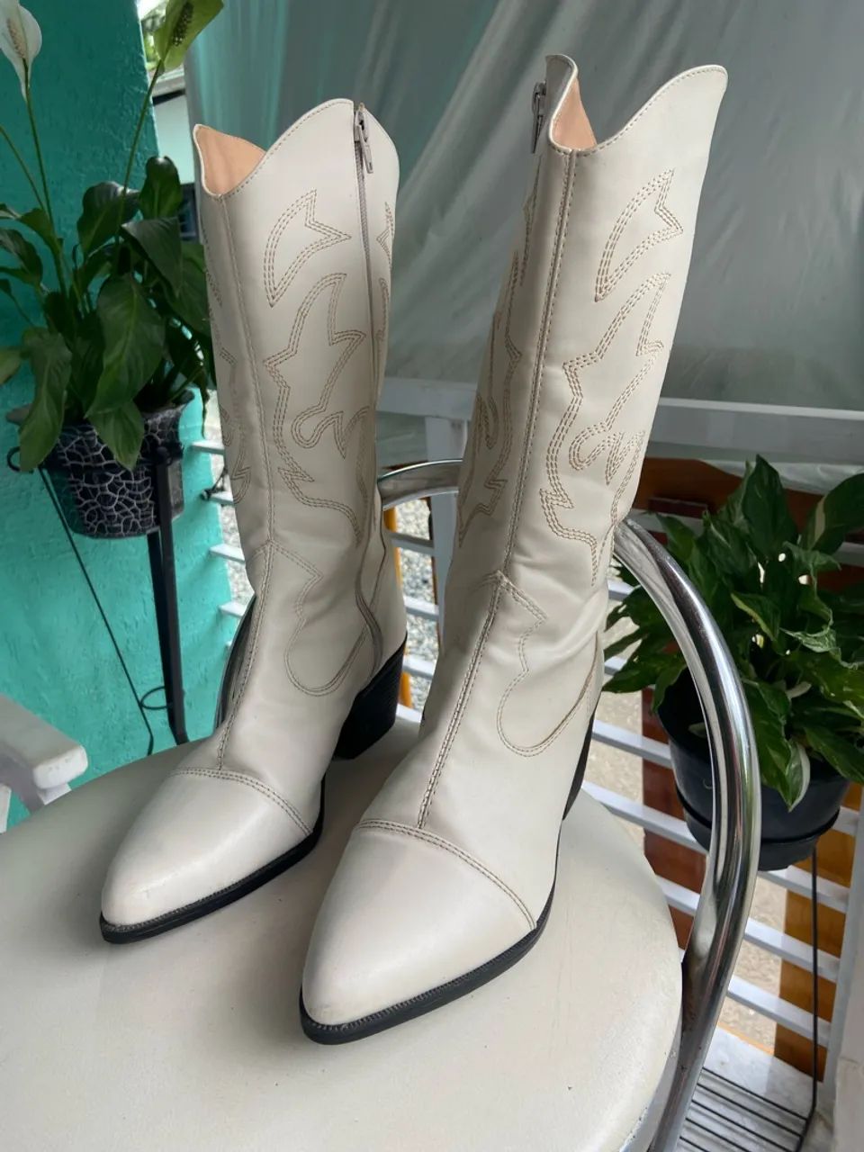 Botas country branca  - Foto 3