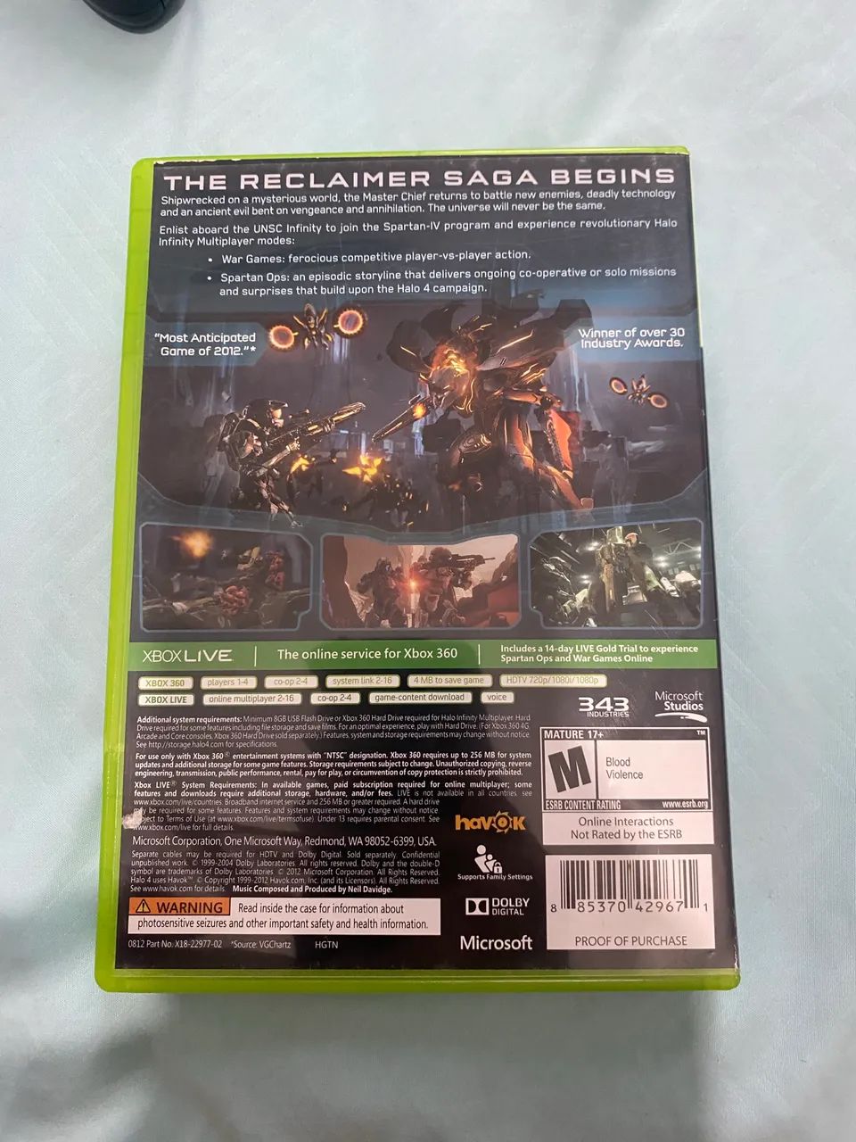 Halo 4 Xbox360 mídia original - Foto 4