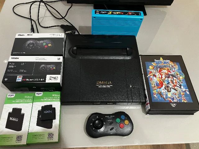 Neo geo MVS Consolizada + 2 controles 8bitdo + cartucho 161 jogos