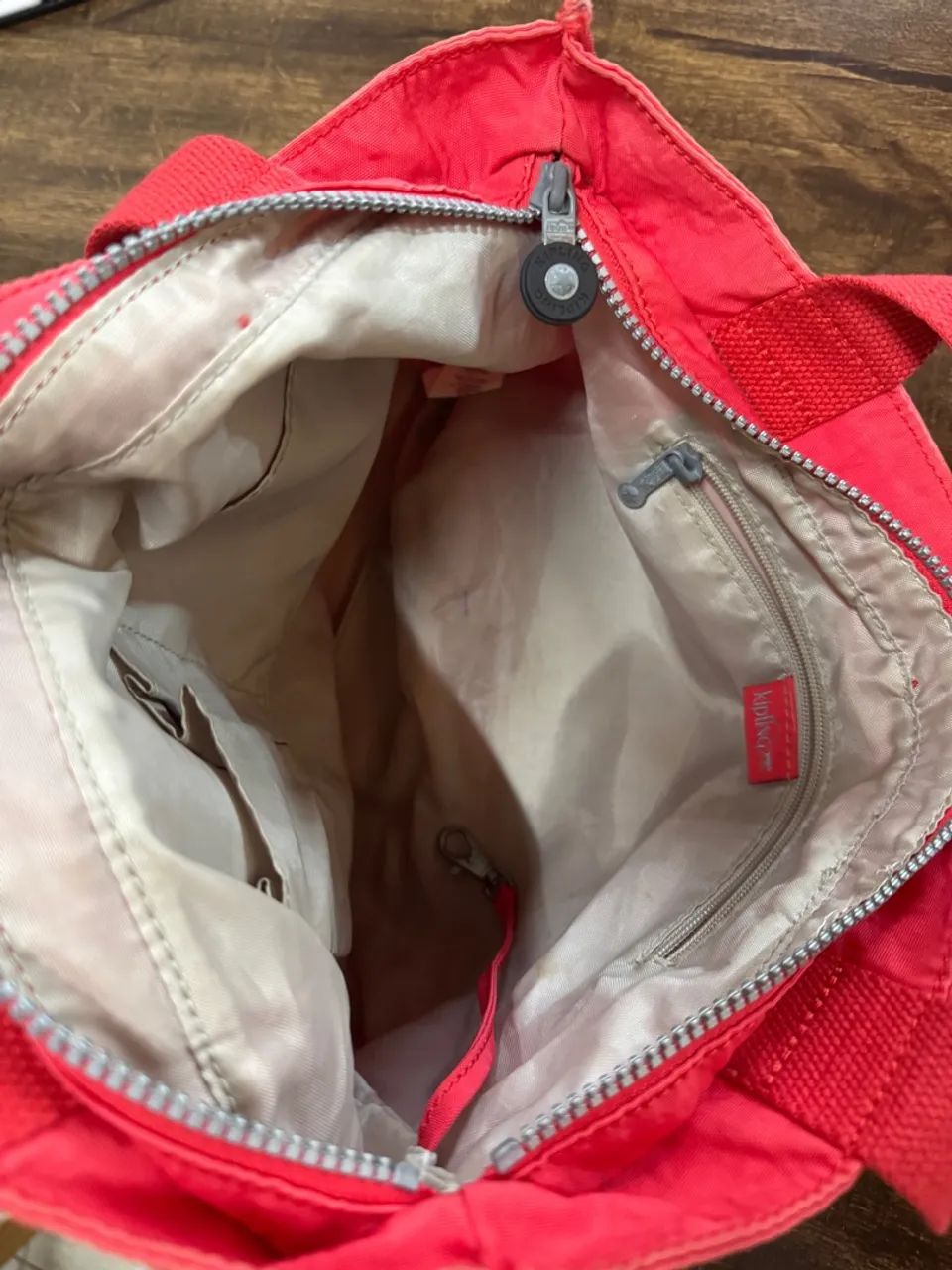 Bolsa Kipling Vermelha - Foto 4