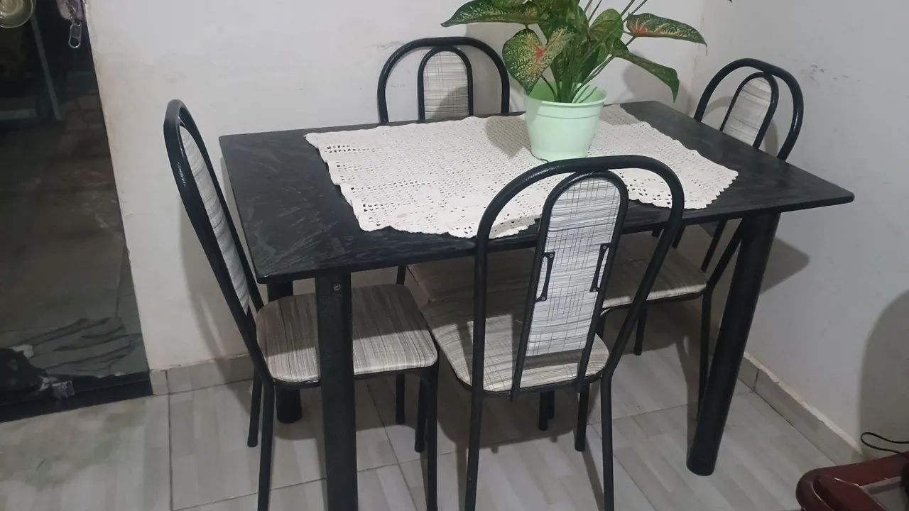 Mesa de mármore preto 64311791073410120