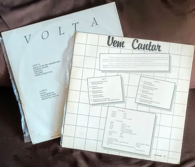 Lote 2 Lps Discos de Vinil Gospel Evangélicos - Grupo Águas - Com Encarte - Foto 2