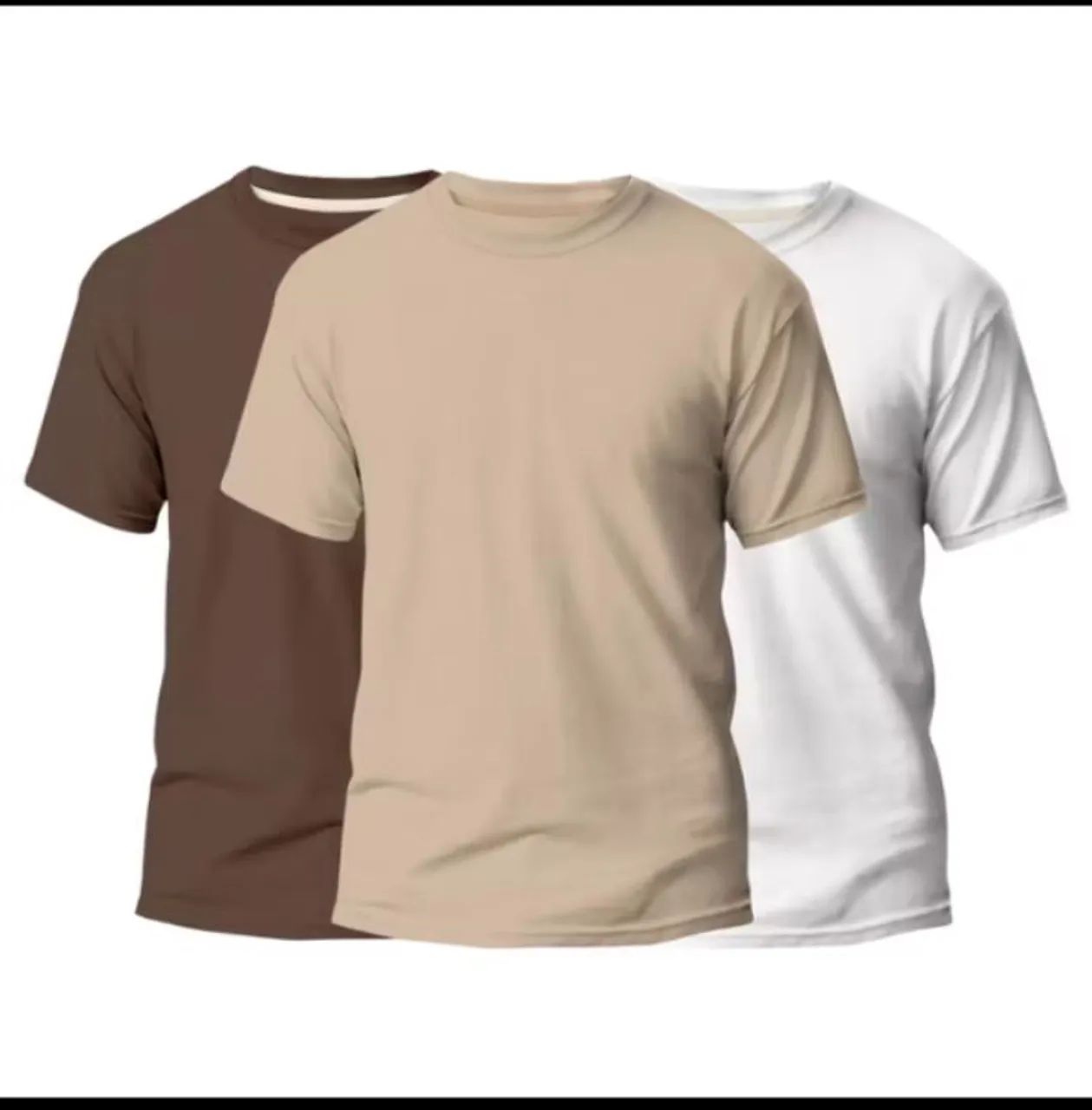 Kit 3 Camisas Básicas Masculinas  - Foto 5