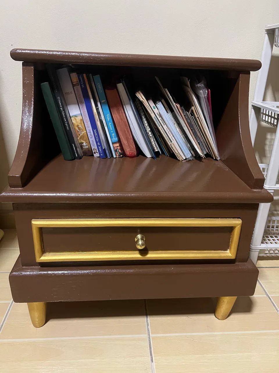 Mesa de cabeceira provençal retrô - Foto 3