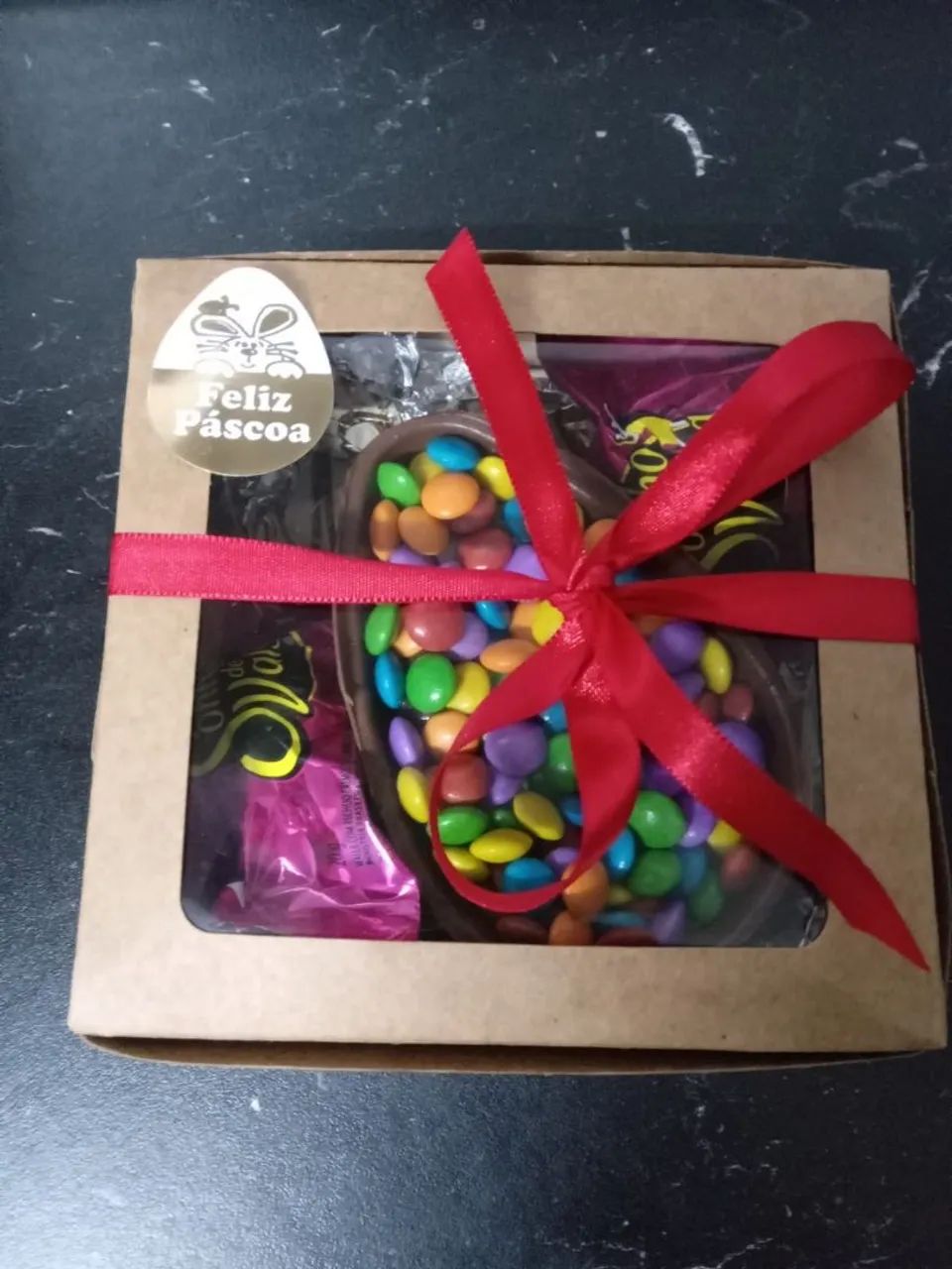Caixa de presente para Páscoa com chocolates - Foto 5