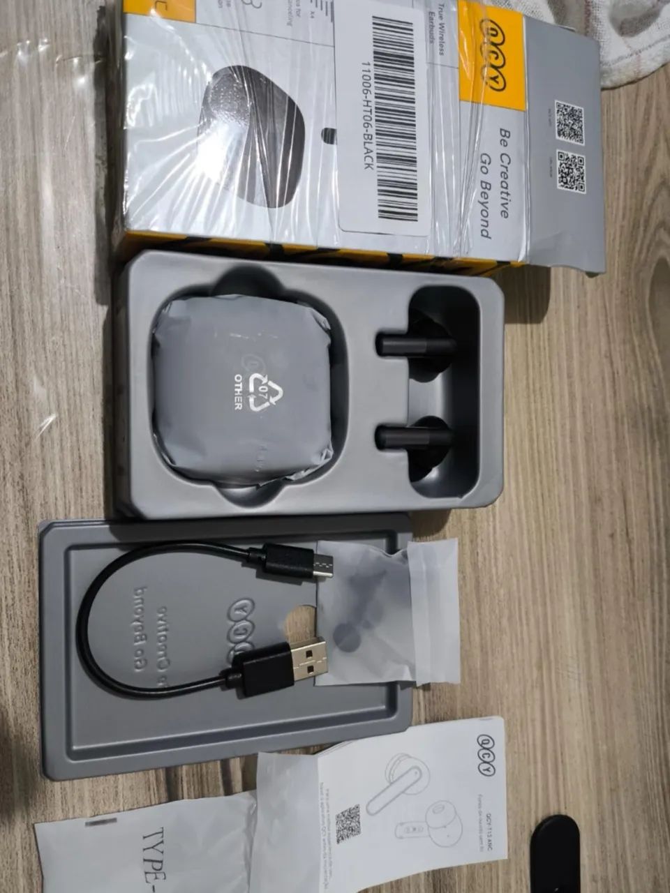 Fone de Ouvido Bluetooth QCY T13 ANC - Novo e Lacrado