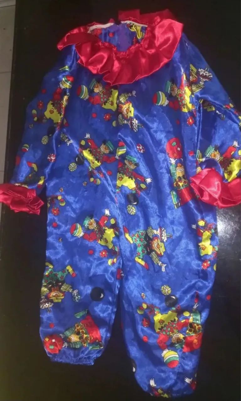 Fantasia de Palhaço Infantil com máscara  - Foto 3