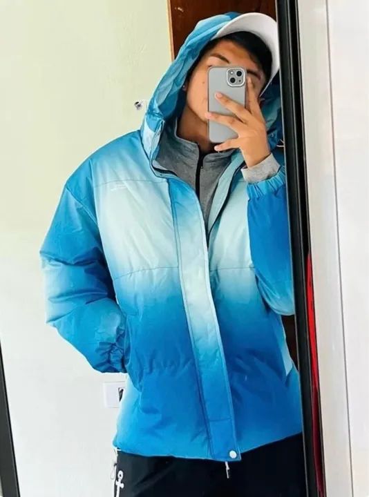 casaco puffer inverno grosso azul unissex bobojaco SHEIN - Foto 5