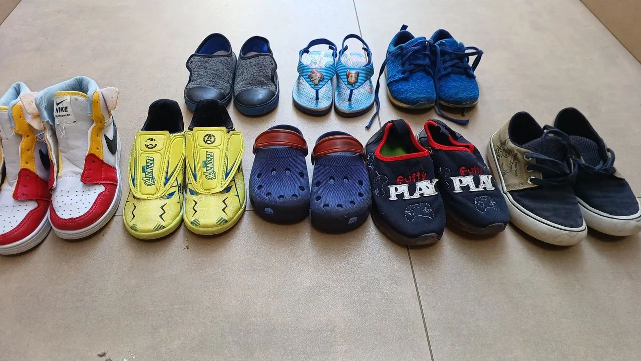 Lote de Sapatos Infantis - Diversos Modelos