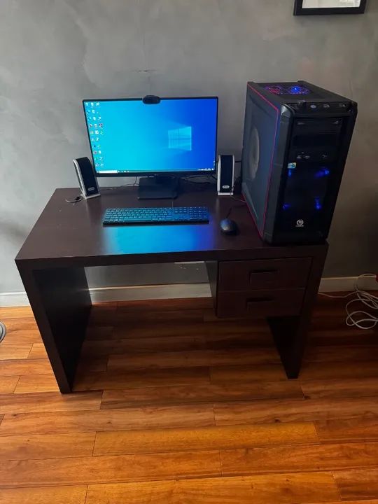 KIT COMPUTADOR COMPLETO COM MONITOR, MULTIFUNCIONAL E MESA