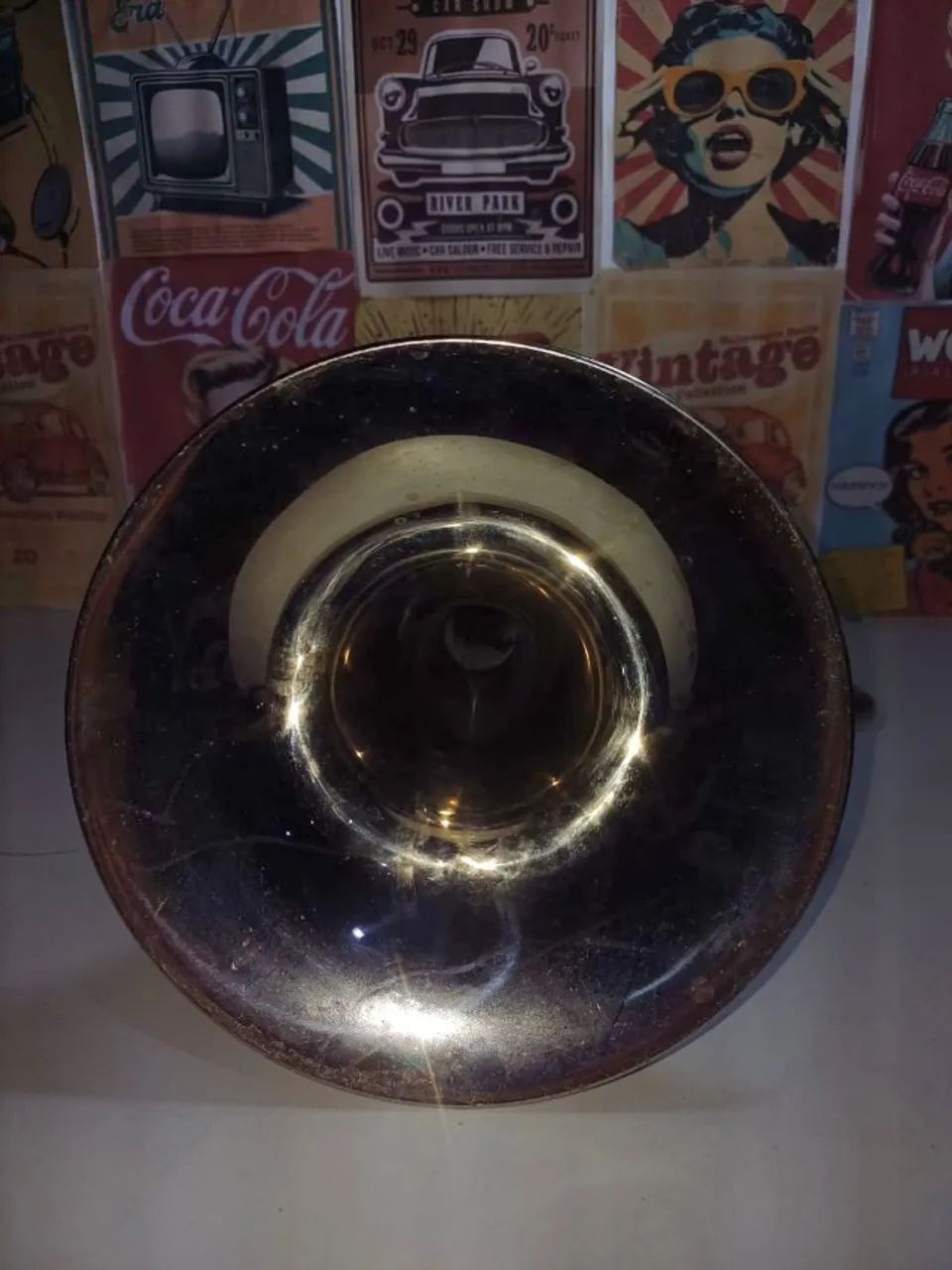 Corneta antiga Quirino em ótimo estado (sem bocal) - Foto 5