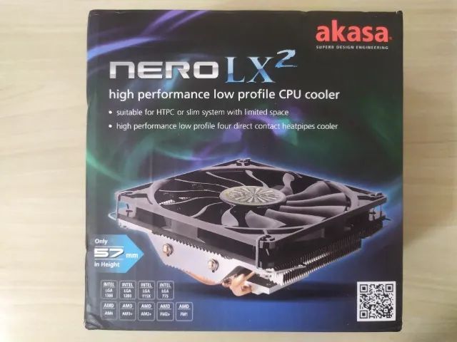 Cooler Para Processador Akasa Nero LX2, Intel e AMD, 120x120 - AK