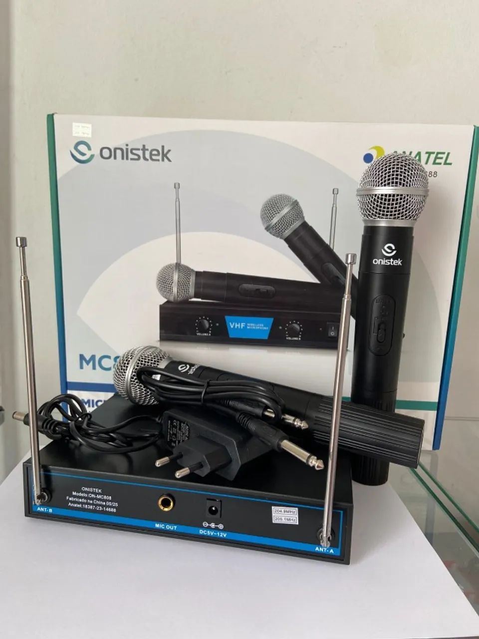 MICROFONE SEM FIO DUPLO ONISTEK MC808