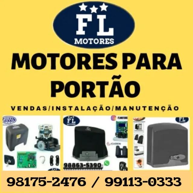 Motor para portão deslizante e basculante o kit  