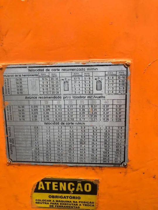 Furadeira Radial 50 mm - (Braço )1.300 mm  - Foto 3