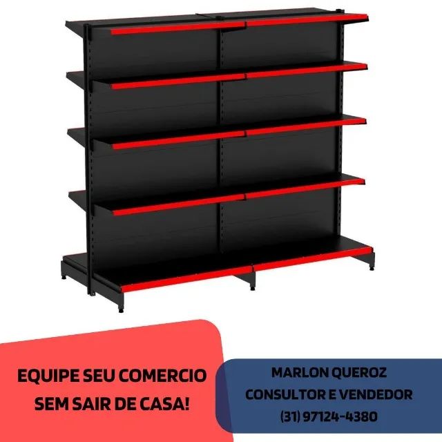 Gondola de Centro Polar 30x40 Preta 1,70x1,00