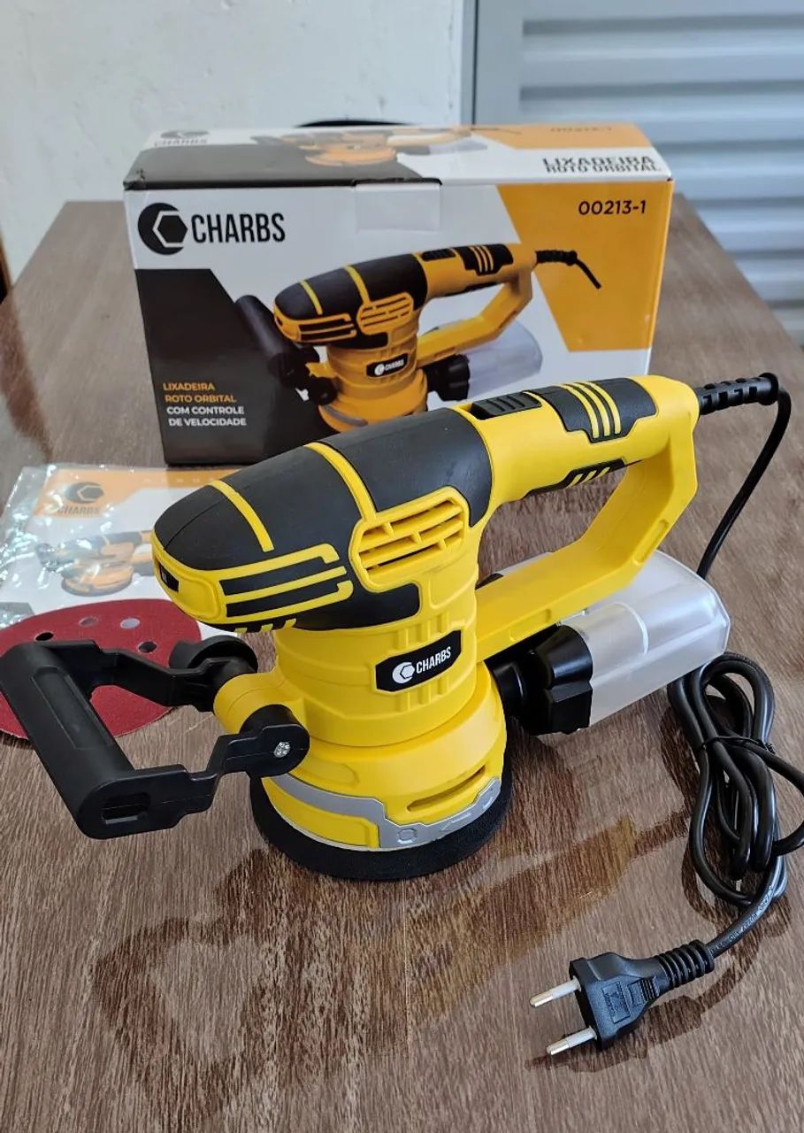 Lixadeira Roto orbital excêntrica 450w Profissional Madeira