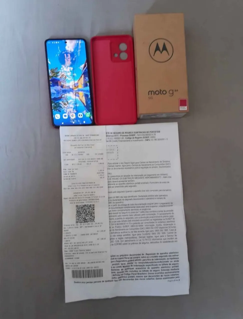 Moto G84 5G, 256gb, 8gb ram, e-sim, nota fiscal e garantia a parte