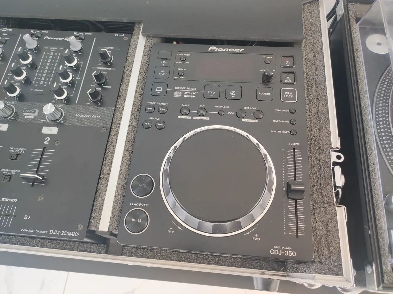 Kit CDJ Pioneer 350 e Mixer DJM 200 MK2 - Foto 4
