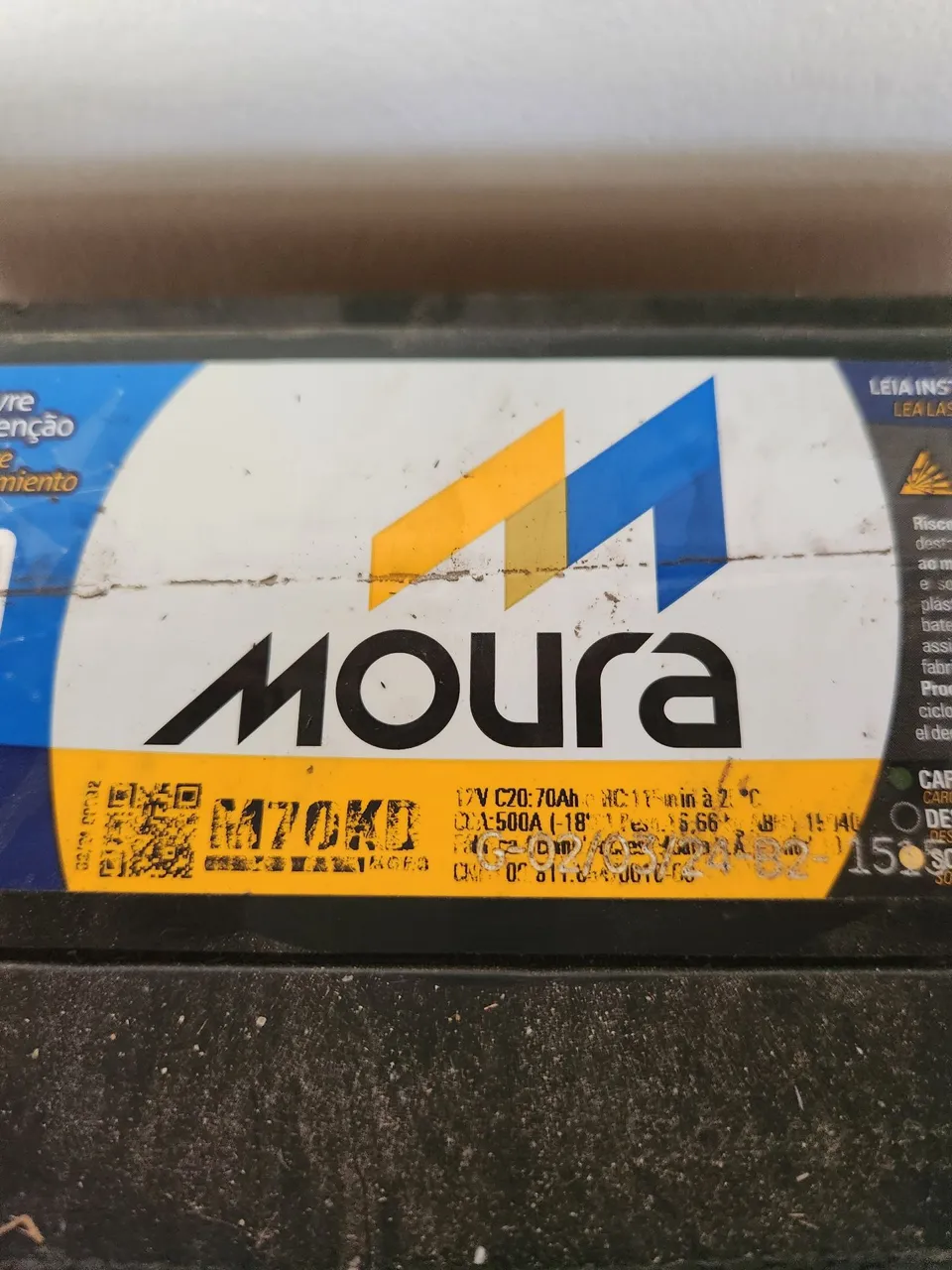 Bateria Moura M70KD 12V 70Ah