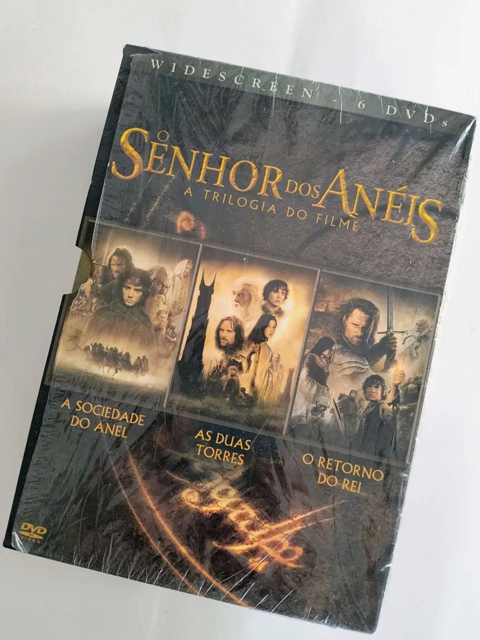 BOX COM 3 DVDS "TRILOGIA O SENHOR DOS ANÉIS"  - Foto 2