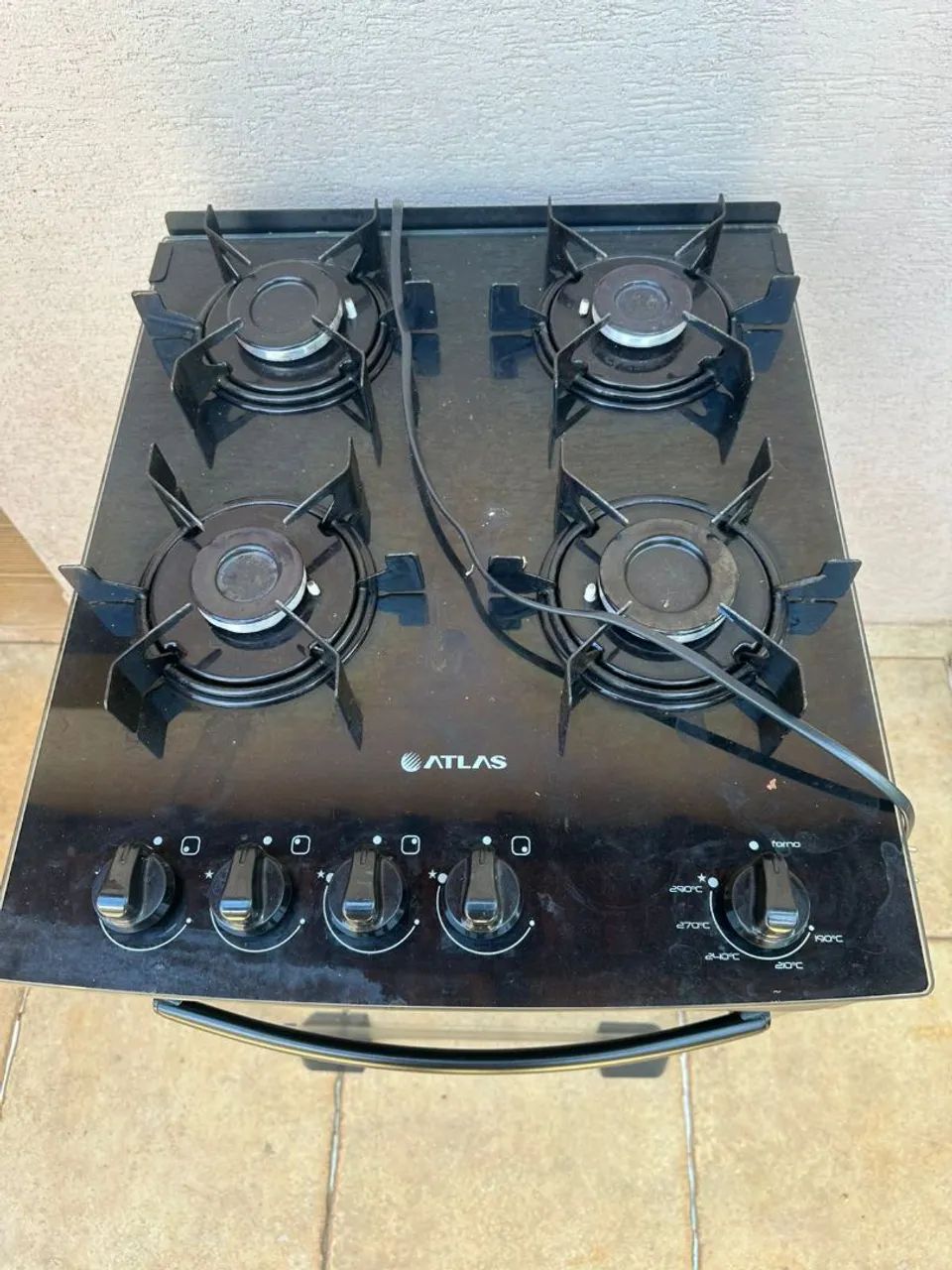 Fogão mesa de vidro o forno nunca foi usado  - Foto 4