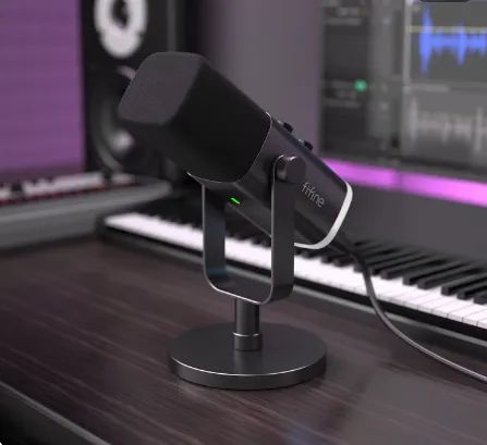 Microfone Fifine Xlr Am8 Dinâmico Cardioide Cor Preto - Foto 3