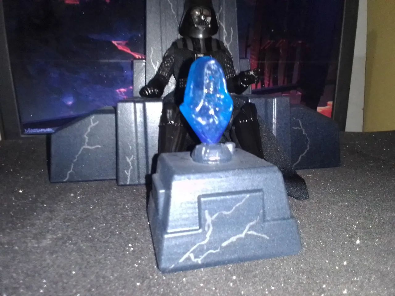Star wars trono do Darth Vader para bonecos black series  - Foto 3