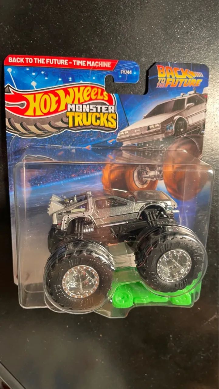 Hot Wheels Monster Trucks Back to the Future Delorean