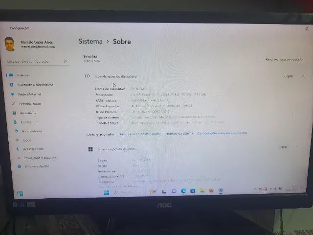 AOC 22-inch Monitor VGA - Warranty.64308001695618124