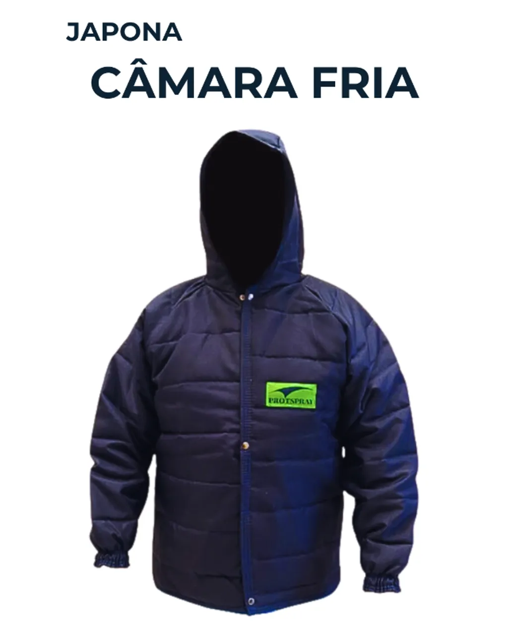 Japona Térmica de Nylon com Capuz - EPI para Câmara Fria (CA 21.577)