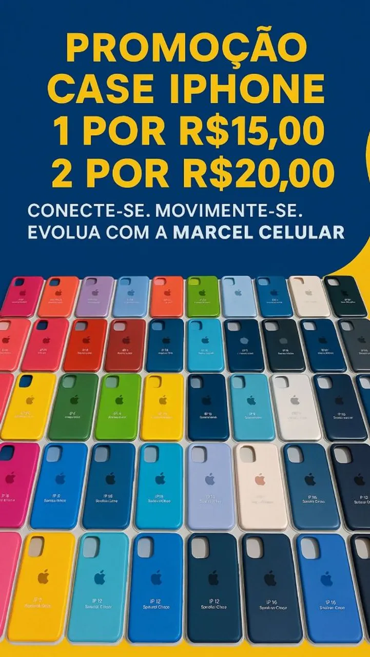 Promoção Capas para iPhone - Diversas Cores