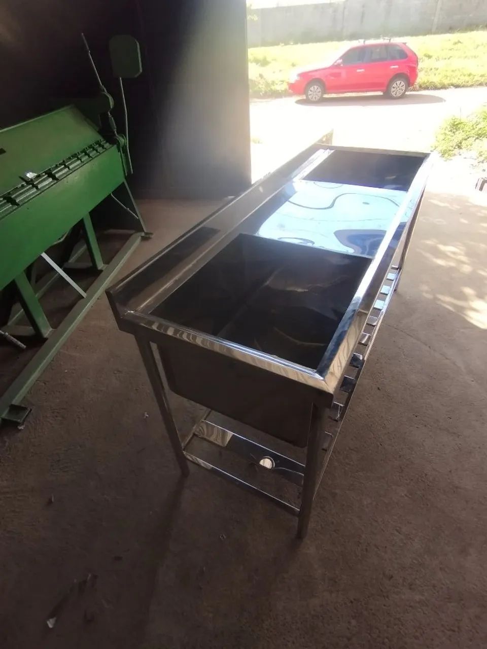 Bancada com cubas / tanque/ inox p cozinha industrial