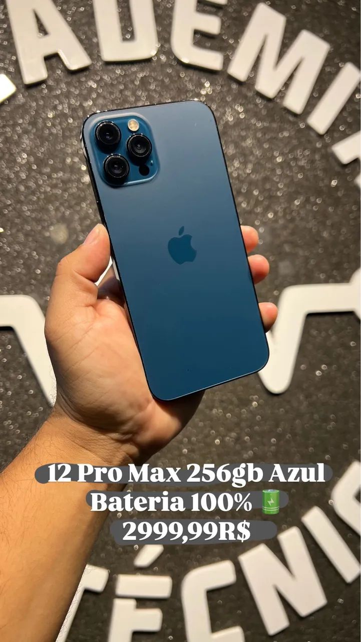 IPhone 12 Pro Max 256GB Azul Seminovo - Celulares e Smartphones