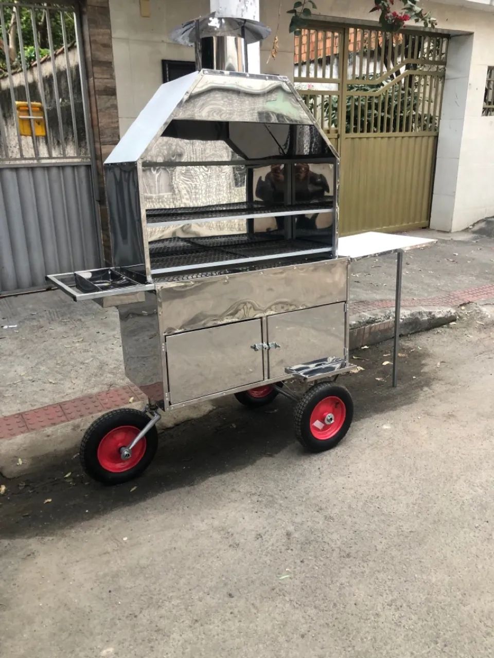 Churrasqueira para espetinho/ carrinho de churrasquinho  - Foto 3