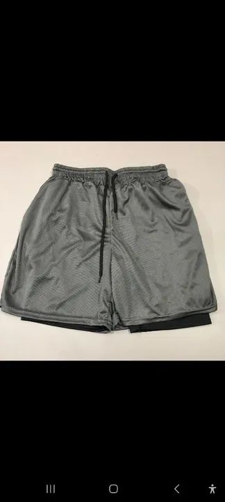 Shorts de corrida com bolso para celular - Foto 3