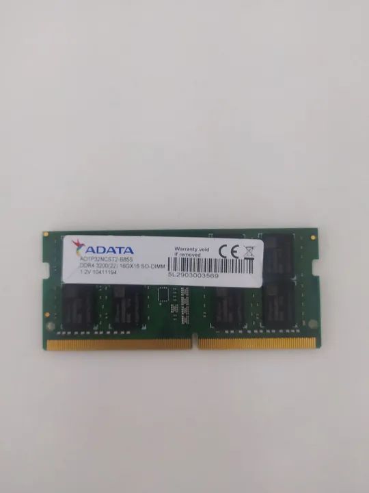 Memória RAM Adata 16GB DDR4 2666MHz SO-DIMM lacrado. Entrego 