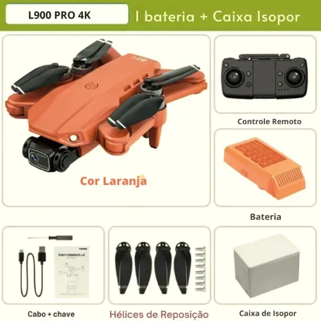 Drone L900 Pro - Dual Cam, Wifi 5G, GPS Integrado Opção ao L200 L600 e ao E88 Pro