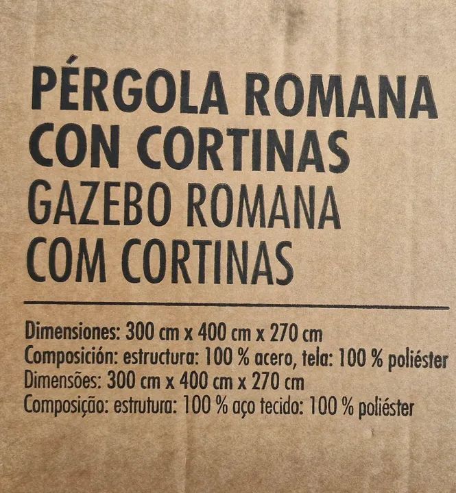 Gazebo para Jardim com Cortinas novo na caixa  - Foto 3