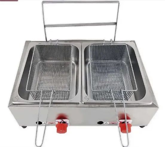 Fritadeira Profissional a gás 10L 2 Cubas Cefaz Baixa pressão